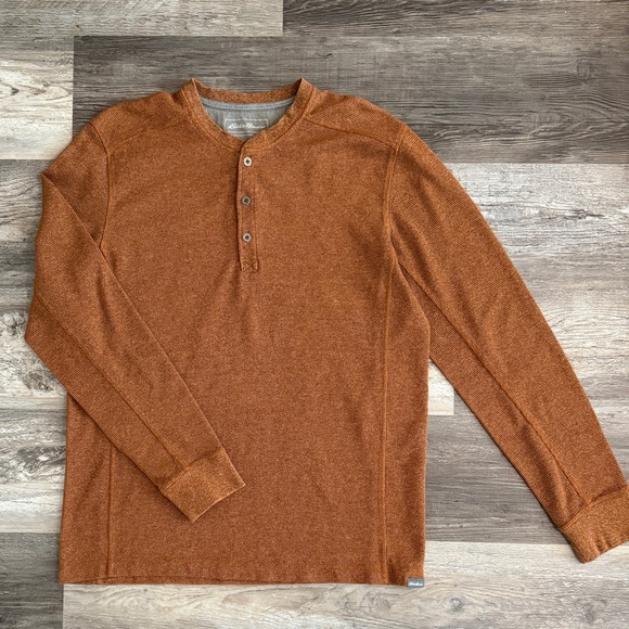 Eddie Bauer Henley Pullover - Men's Size Large - New - Picture 1 of 5